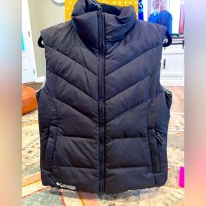 Black Columbia Down Alternative Vest size M